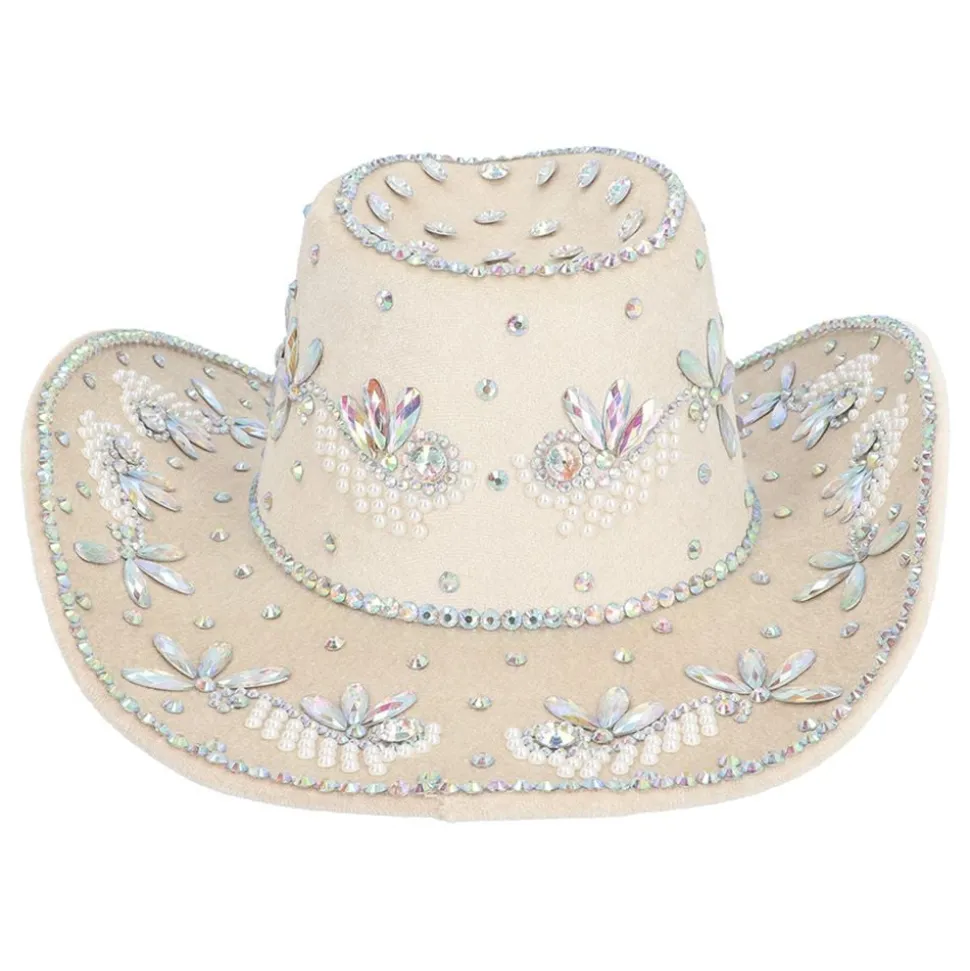 Cowboyhatt Crystal Beige