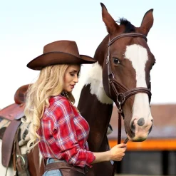Cowboyhatt Rodeo Brun