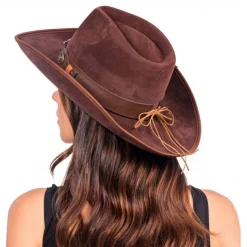 Cowboyhatt Suede Brun