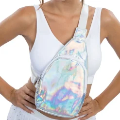 Crossbody Väska Iridescent Silver