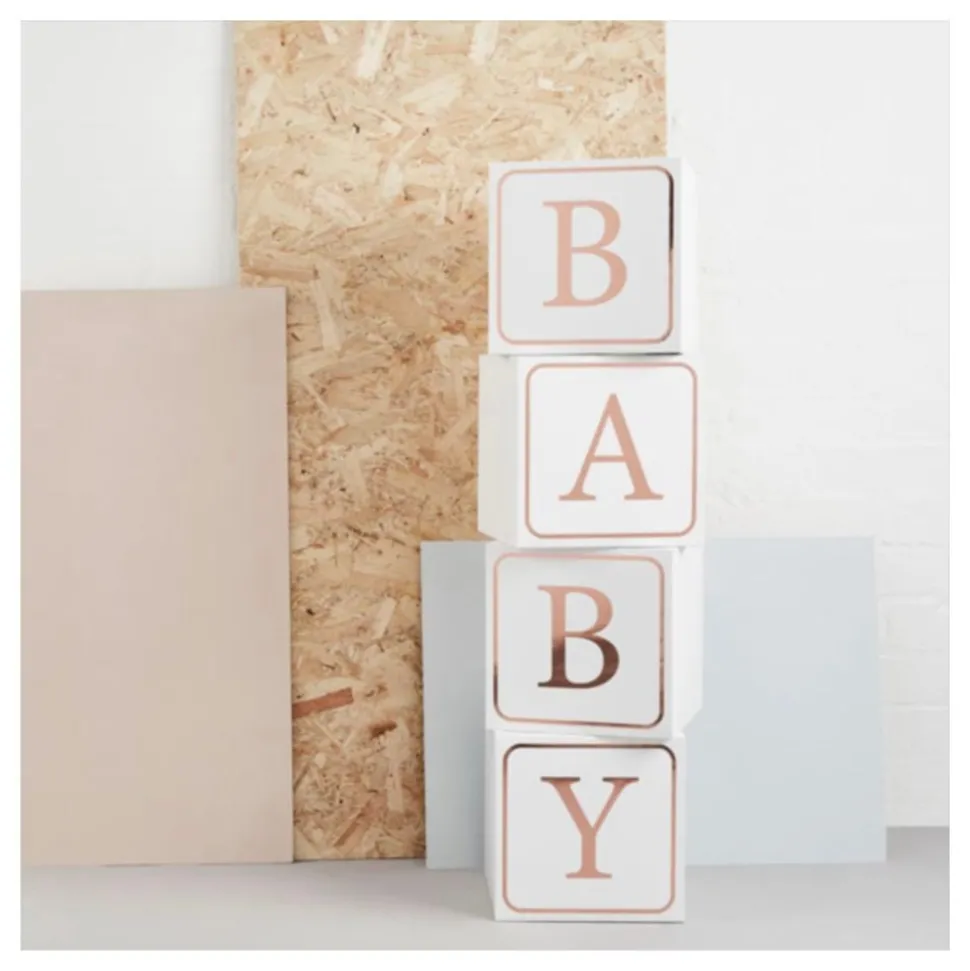 Dekorationsboxar Baby Roséguld