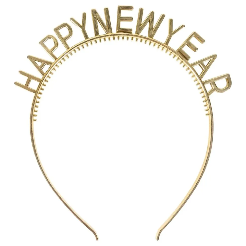 Diadem Happy New Year Guld