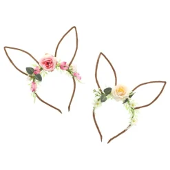 Diadem Kaninöron med Blommor