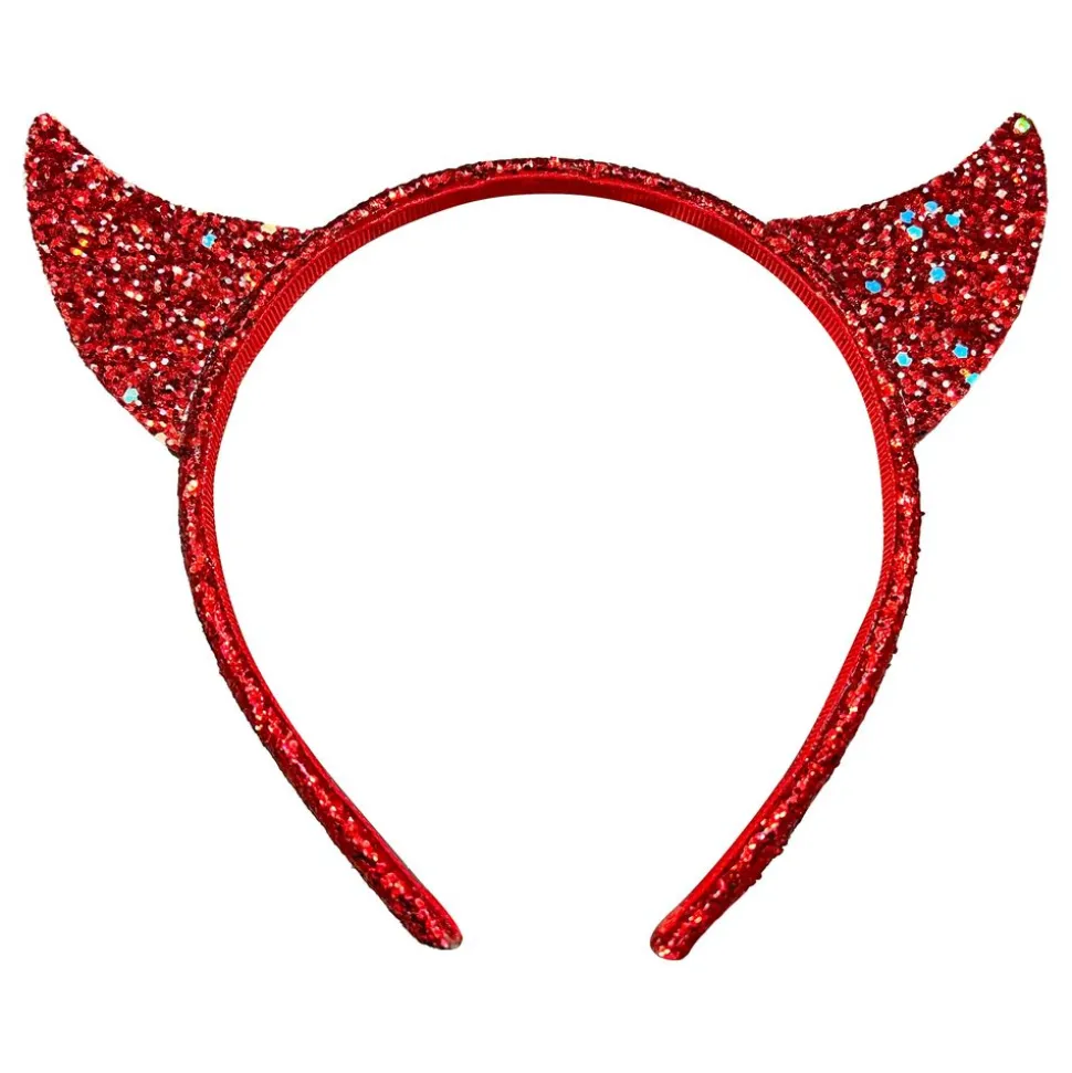 Diadem med Djävulshorn Glittrig