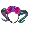 Diadem med Horn och Rosor