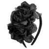 Diadem med Svarta Blommor