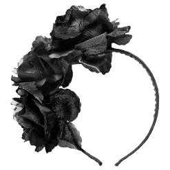 Diadem med Svarta Blommor