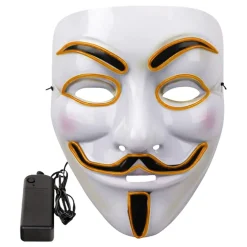 EL Wire V For Vendetta LED Mask