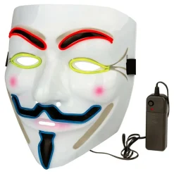 EL Wire V For Vendetta LED Mask