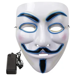 EL Wire V For Vendetta LED Mask