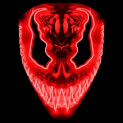 El Wire Demon Röd LED Mask