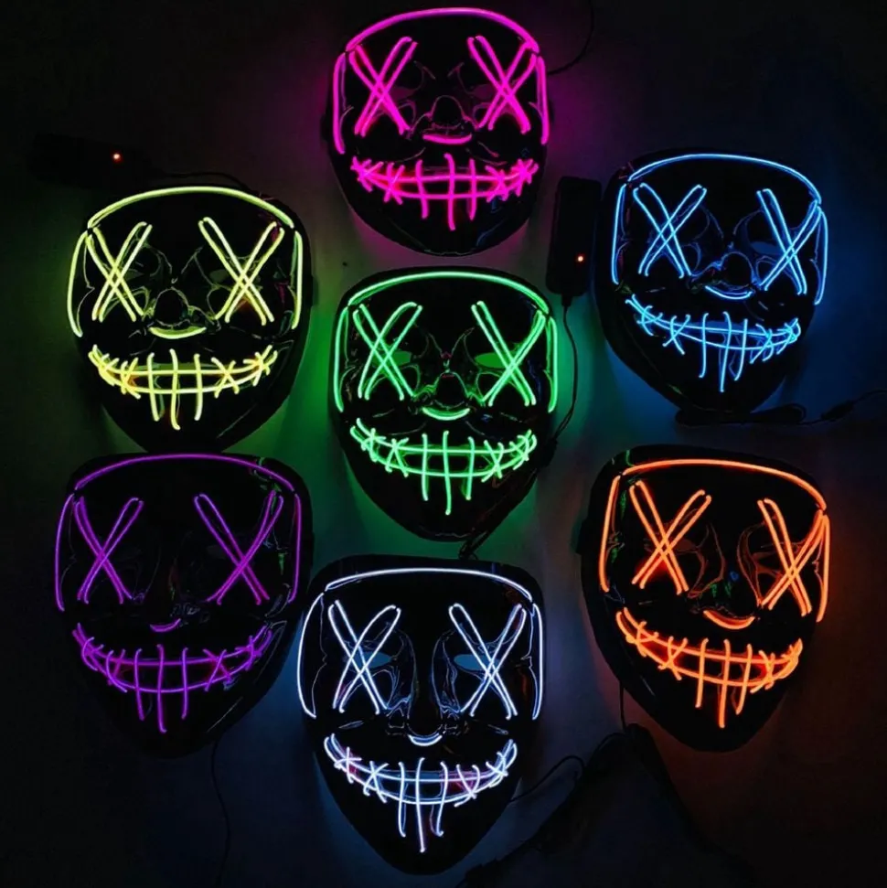 El Wire Purge LED Mask