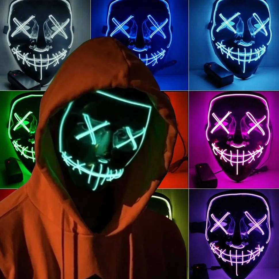 El Wire Purge LED Mask