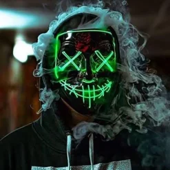 El Wire Purge LED Mask