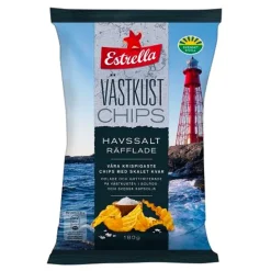 Estrella Västkustchips Havssalt Räfflade