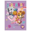 Födelsedagskort Paw Patrol Lila