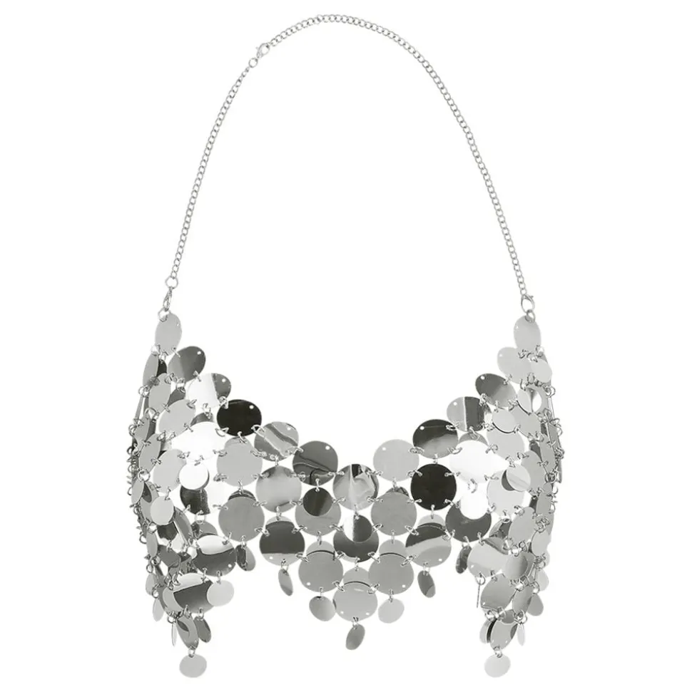 Festivaltopp Paljetter Silver