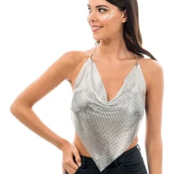 Festivaltopp Silver Metallic
