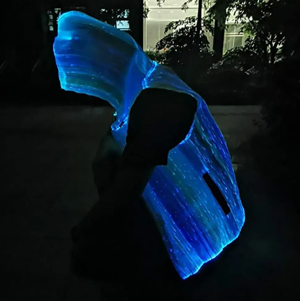 Fiberoptisk LED Hoodie