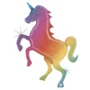 Folieballong Glitter Rainbow Unicorn