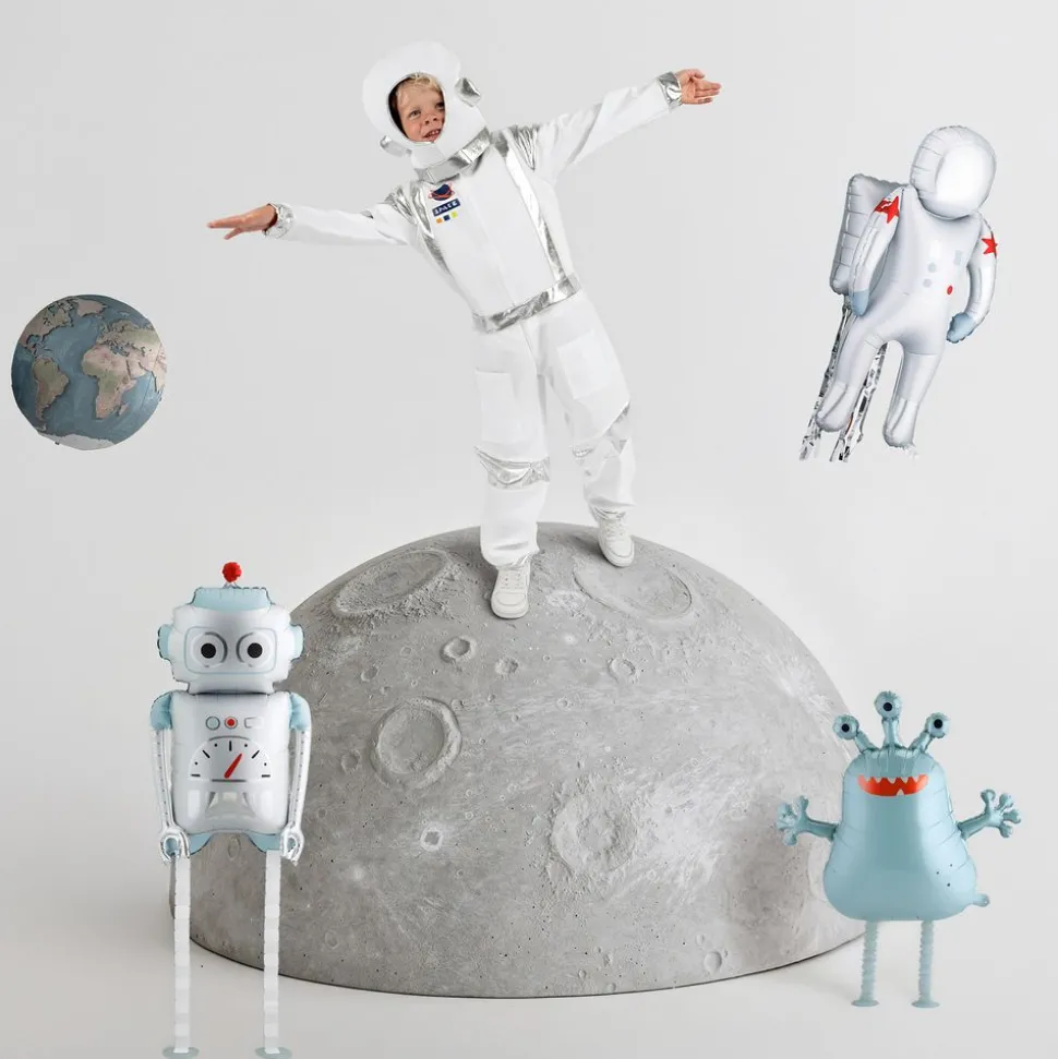 Folieballong Astronaut med Streamers