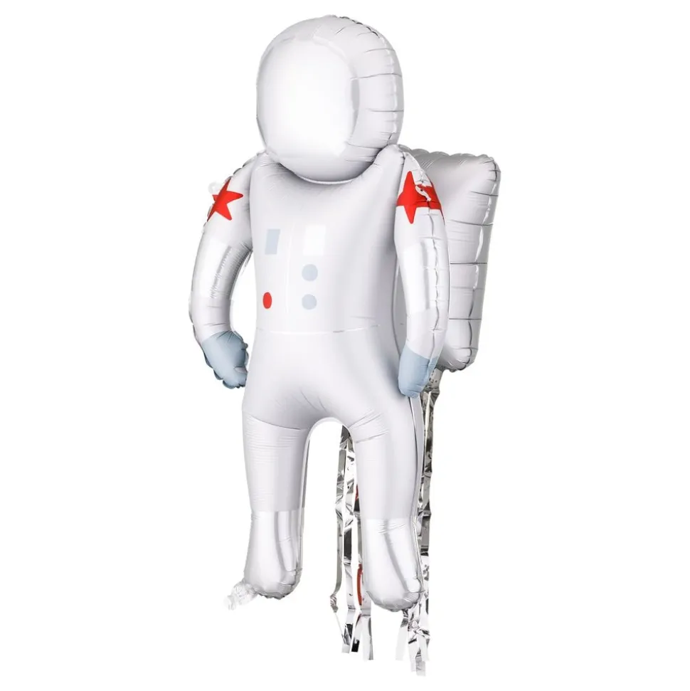 Folieballong Astronaut med Streamers