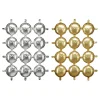 Folieballong Backdrop Rund Guld/Silver