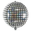 Folieballong Discokula Silver Holografisk