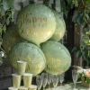 Folieballong Happy Birthday Grön/Guld