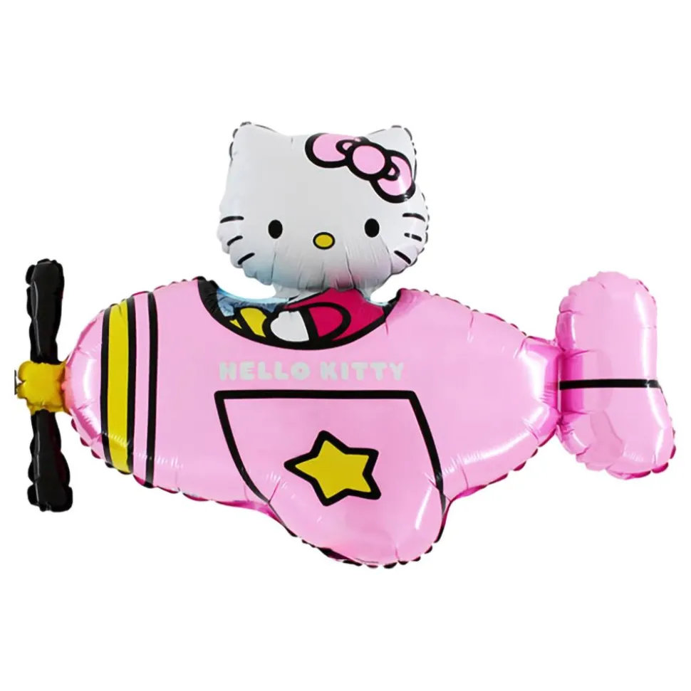 Folieballong Hello Kitty i Flygplan