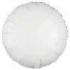 Folieballong Rund Metallic Vit