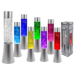 Färgskiftande Glitterlampa