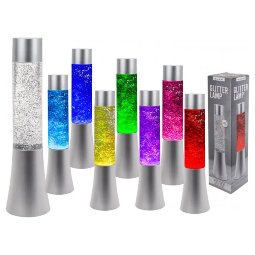 Färgskiftande Glitterlampa