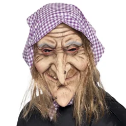 Gammal Häxa med Scarf Mask