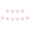 Girlang Baby Shower Stjärnor Rosa