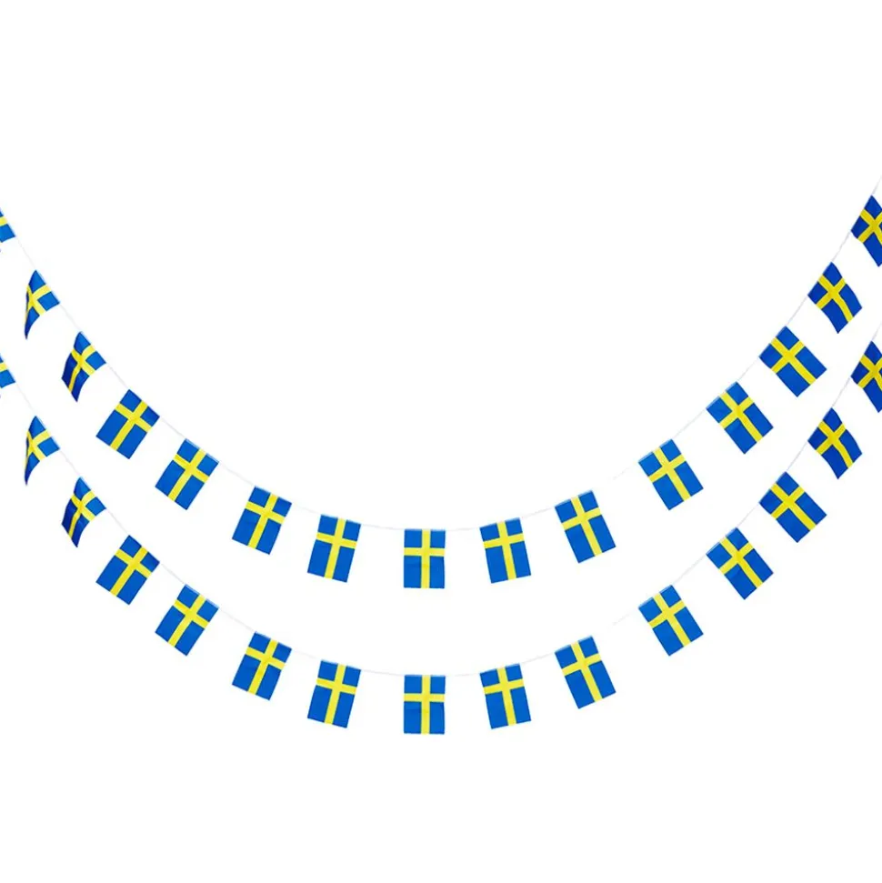 Girlanger Mini Sverigeflaggor