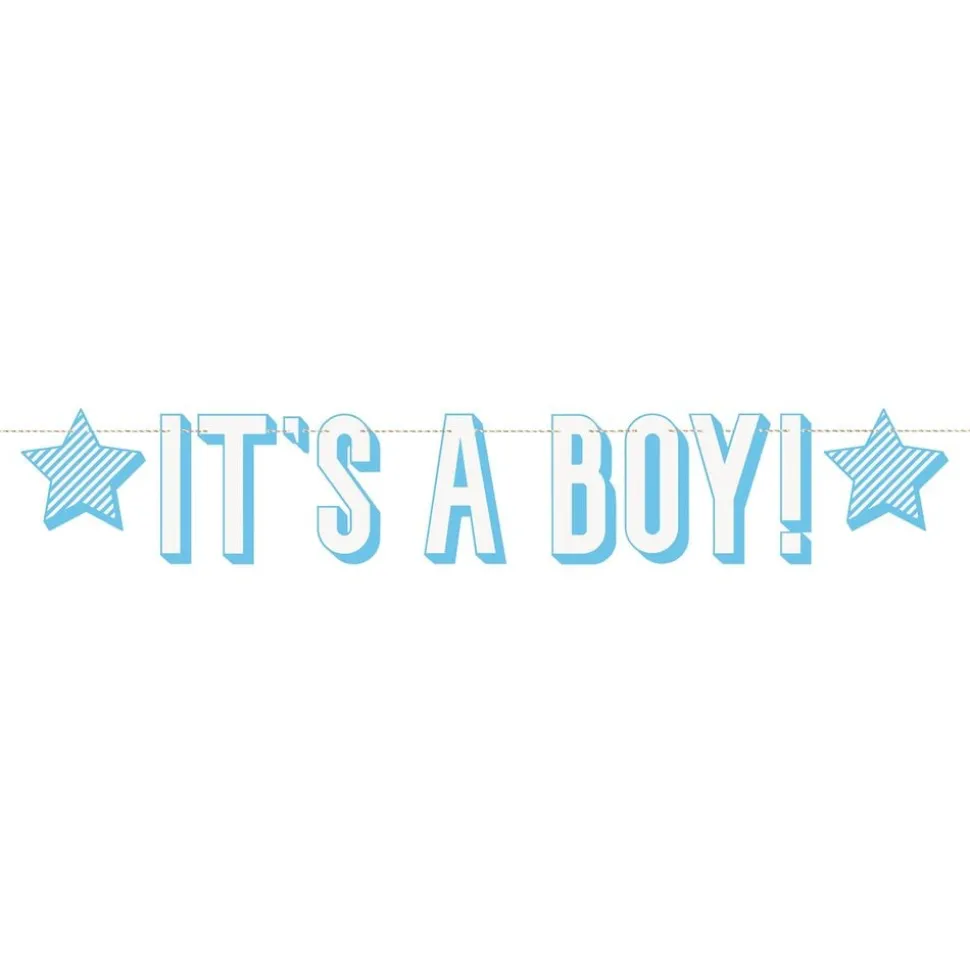 Girlang Its a Boy Blå