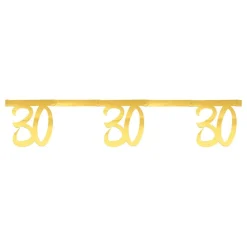Girlang Siffra Guld Metallic