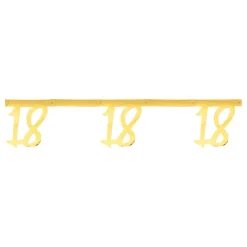 Girlang Siffra Guld Metallic