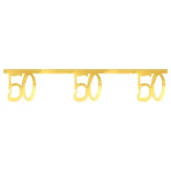 Girlang Siffra Guld Metallic