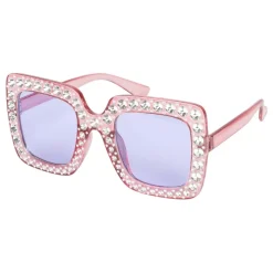 Glasögon Rosa med Strass