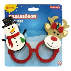 Glasögon Snögubbe och Ren
