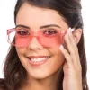 Glasögon Transparenta Rosa