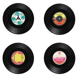 Glasunderlägg Vinylskivor