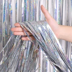 Glitterdraperi Holografiskt