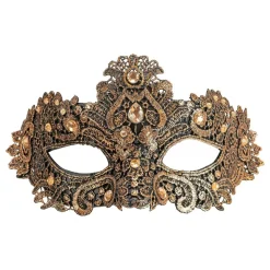 Ögonmask med Strass Brons