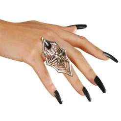 Gotisk Ring i Metall Spindel