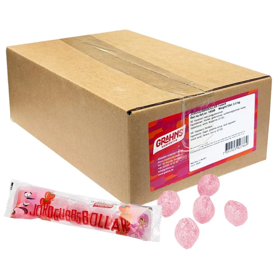 Grahns Jordgubbsbollar Storpack