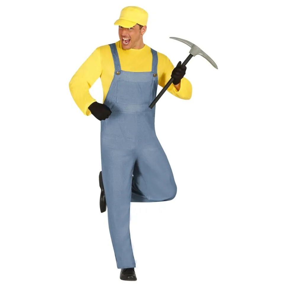 Gul Gruvarbetare Maskeraddräkt