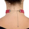 Halsband Choker med Strass Röd